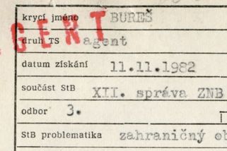 Nový důkaz o Babišově spolupráci s StB. Našla se karta agenta Bureše - Seznam Zprávy